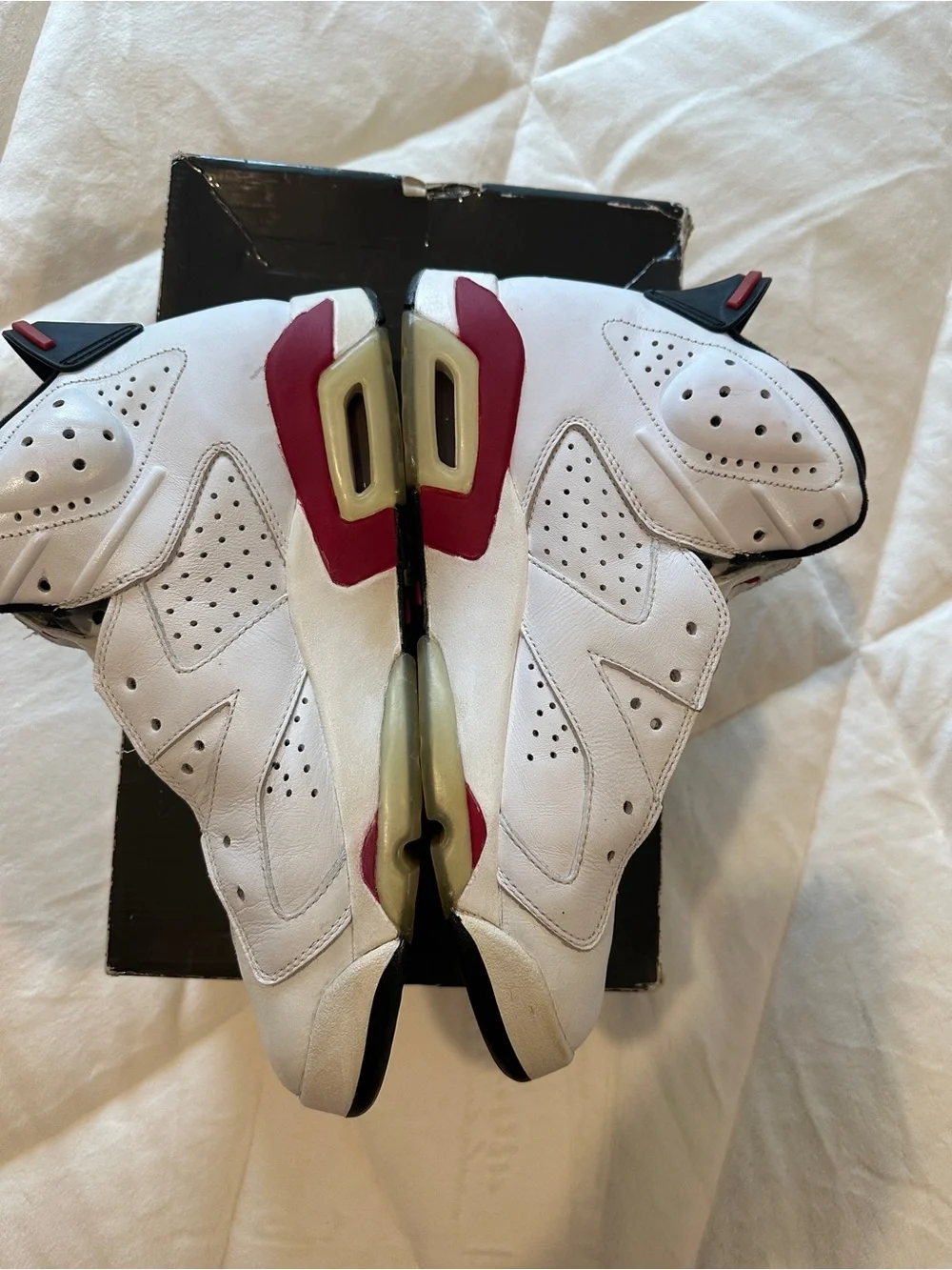 2010 Jordan Air Jordan 6 Retro in White, Red and Black